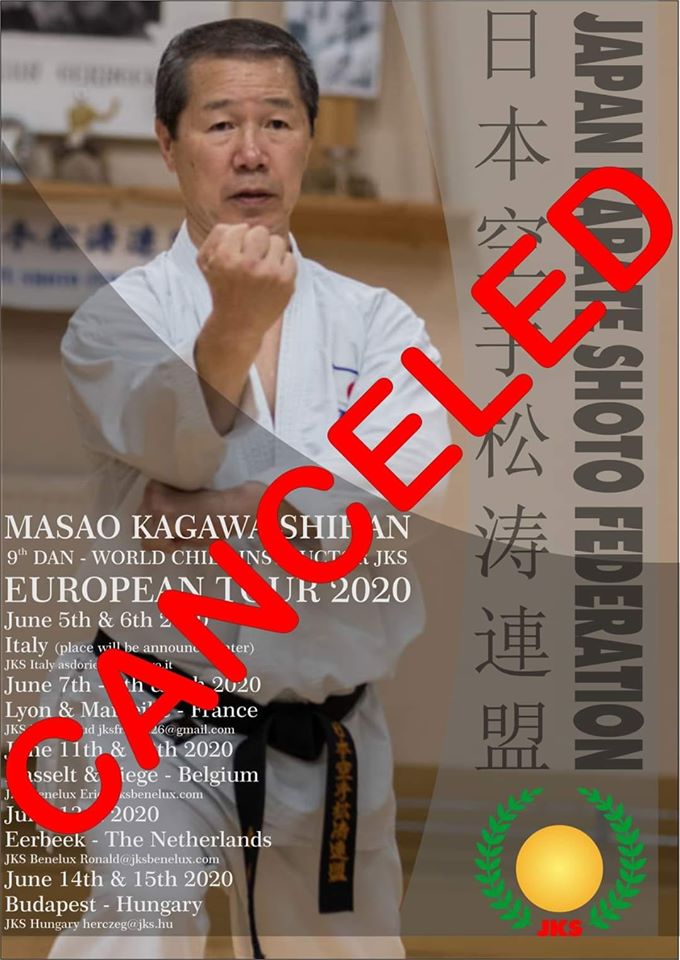 Europe tour Masao Kagawa Shihan juin 2020