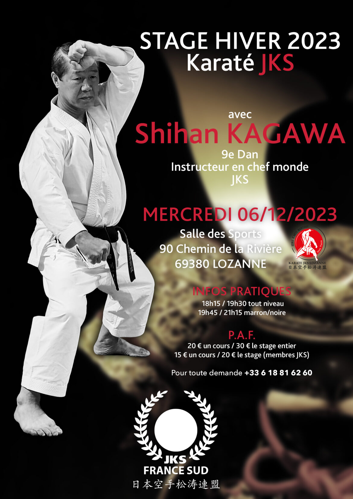 Stage JKS hiver 2023 avec Shihan Kagawa 9e dan